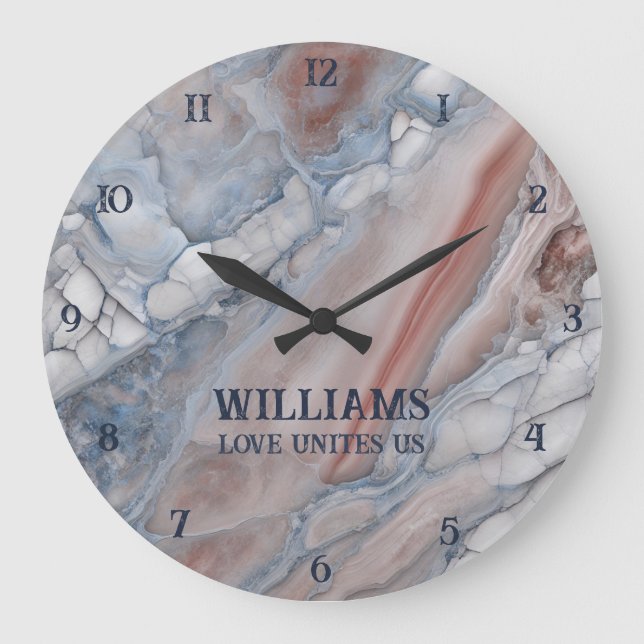 Marble Stone Clocks Personalized (Front)