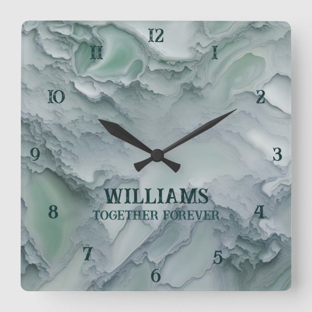 Marble Stone Clocks Personalized (Front)