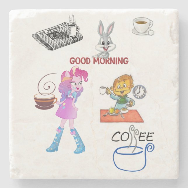 Marble Stone Coaster (Front)