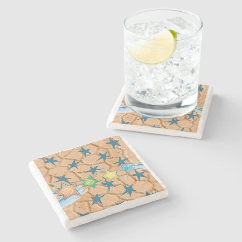 Marble Stone Coaster Atomic