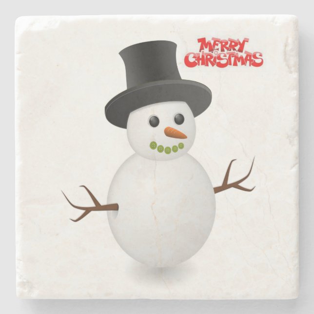 Marble Stone Coaster Christmas (Front)