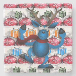 Marble Stone Coaster Christmas