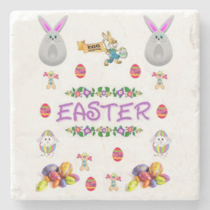 Marble Stone Coaster Easter