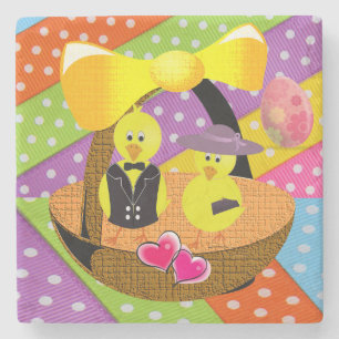 Marble Stone Coaster Easter