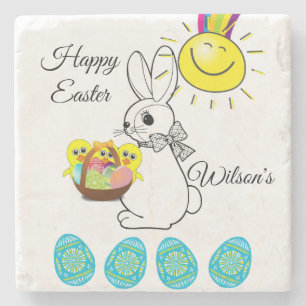 Marble Stone Coaster Easter