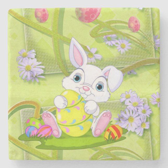 Marble Stone Coaster Easter (Front)
