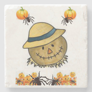 Marble Stone Coaster Halloween