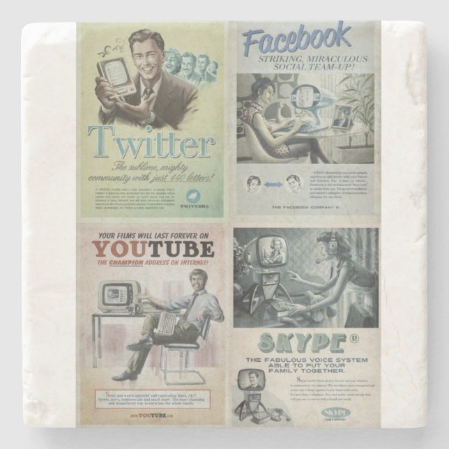 Marble Stone Coaster Social Media (Front)