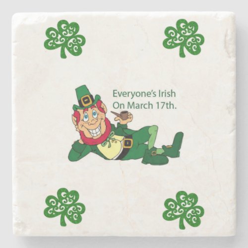 Marble Stone Coaster St Patricks Day