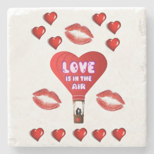 Marble Stone Coaster Valentine's Day