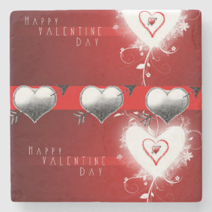 Marble Stone Coaster Valentine's Day