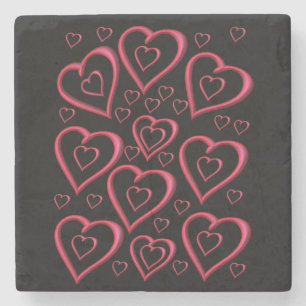 Marble Stone Coaster Valentine's Day