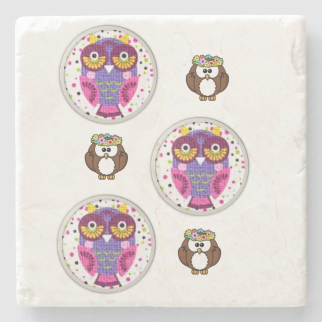 Marble Stone Coaster Valentine's Day (Front)