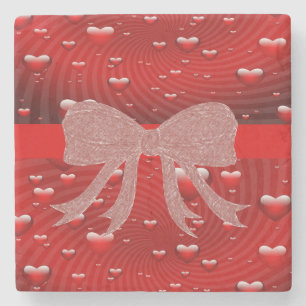 Marble Stone Coaster Valentine's Day