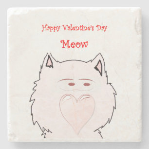Marble Stone Coaster Valentine's Day