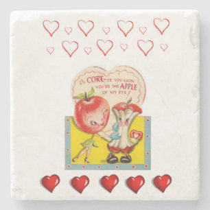Marble Stone Coaster Valentine's Day