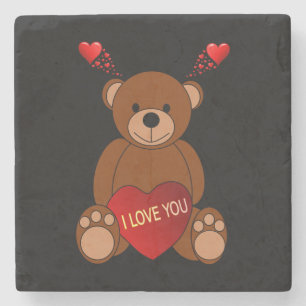 Marble Stone Coaster Valentine's Day