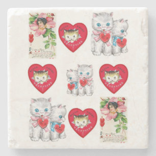 Marble Stone Coaster Valentine's Day