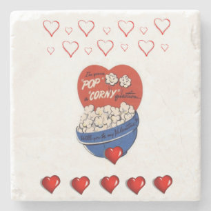 Marble Stone Coaster Valentine's Day