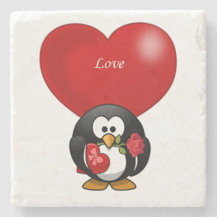 Marble Stone Coaster Valentine's Day