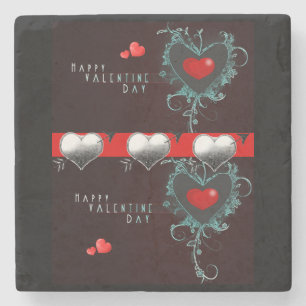 Marble Stone Coaster Valentine's Day