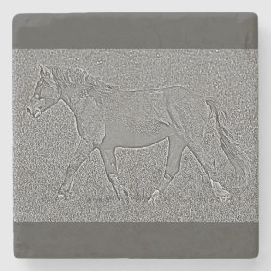 Marble Stone Coaster - Wild Horse