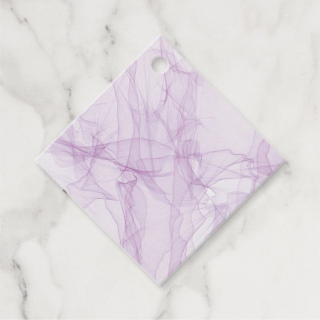 Marble Stone Diamond Favor Tags (Front)