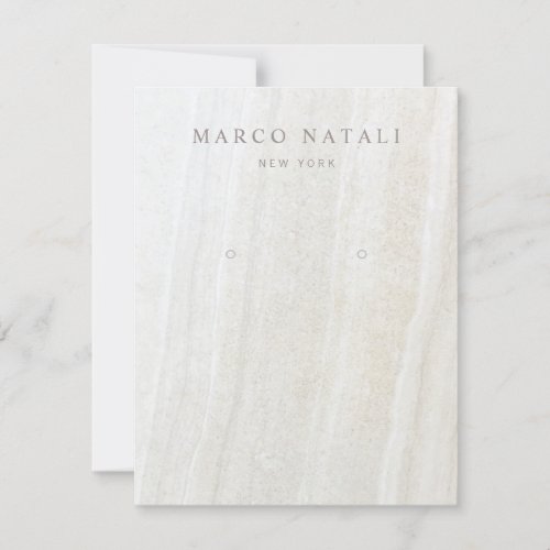 Marble Stone Earring Display Card