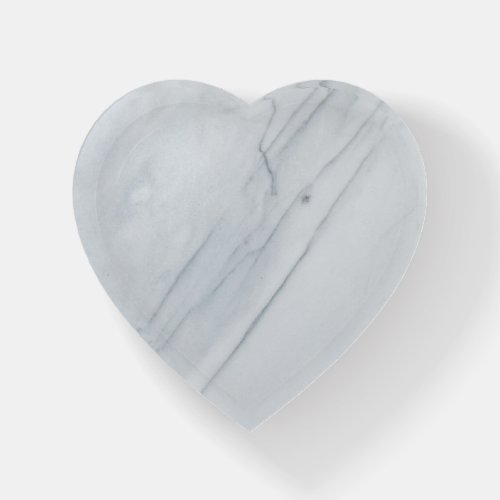 Marble Stone Glass Heart Paperweight