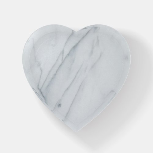 Marble Stone Glass Heart Paperweight