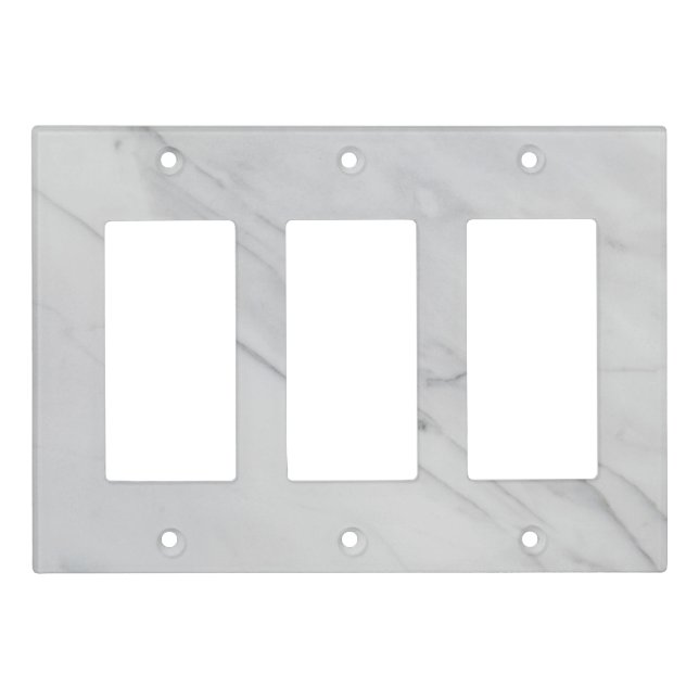 Marble Stone Grey Light Switch Cover (Front)