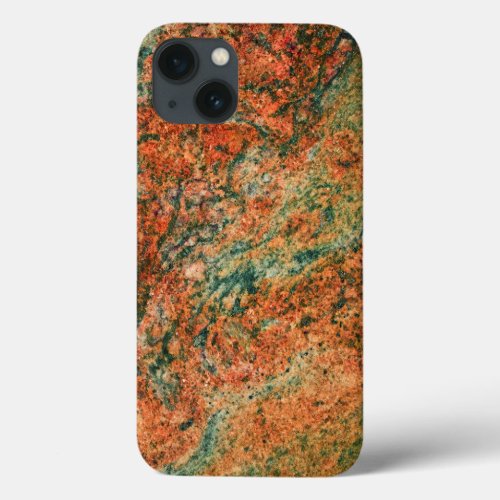 Marble Stone In Brown And Green iPhone 13 Case