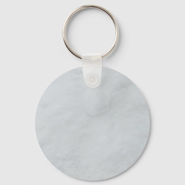 Marble Stone Metal Circle Keychain (Front)