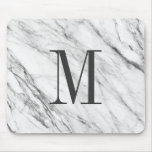 Marble Stone Monogrammed Mousepad at Zazzle