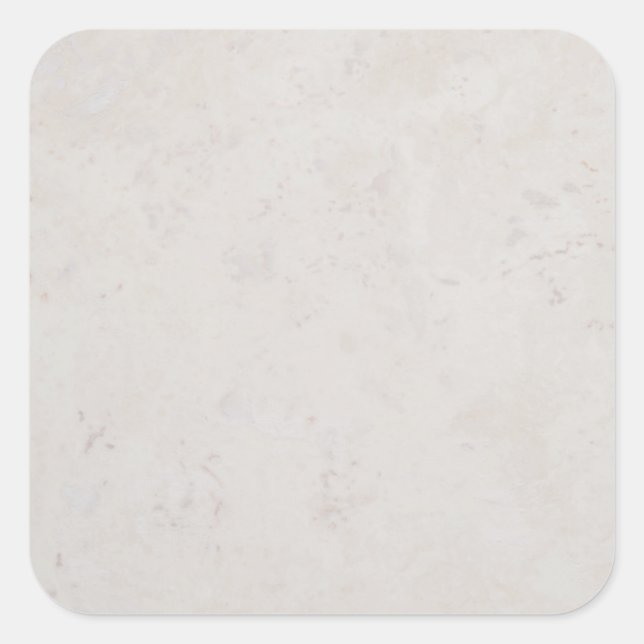 Marble Stone Neutral Gray Tile Background Template Square Sticker (Front)
