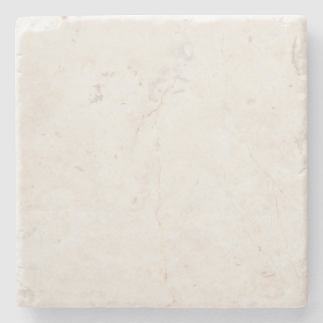Marble Stone Neutral Tile Natural Background Blank Coaster (Front)