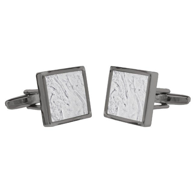 Marble Stone Pattern Cufflinks (Angled)