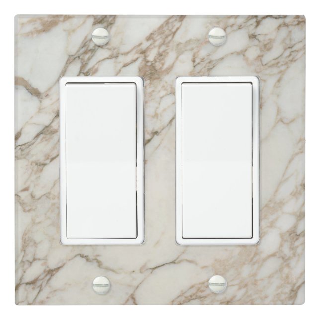 Marble Stone Pattern Light Switch Cover (In Situ)