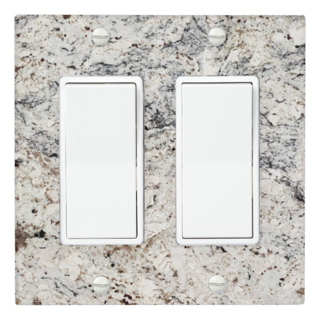 Marble Stone Pattern Light Switch Cover (In Situ)