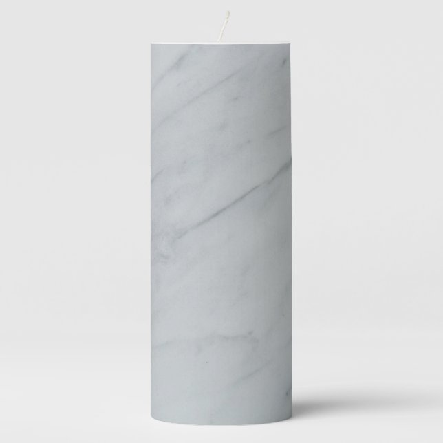 Marble Stone Pillar Candle (Front)