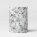 Marble Stone Pillar Candle