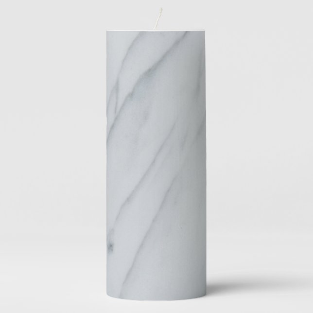 Marble Stone Pillar Candle (Front)