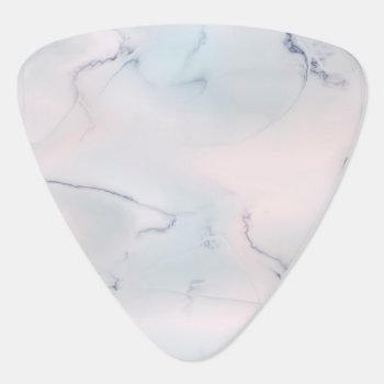 Marble Stone Pink Blue Black Opal Guitar Pick by SterlingMoon at Zazzle