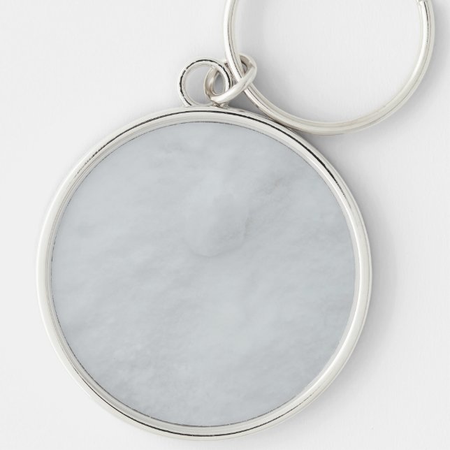 Marble Stone Premium Round Keychain (Front)