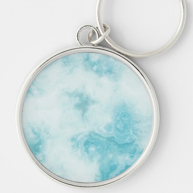 Marble Stone Premium Round Keychain (Front)
