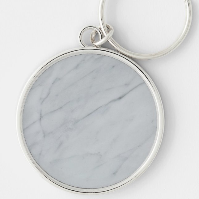 Marble Stone Premium Round Keychain (Front)