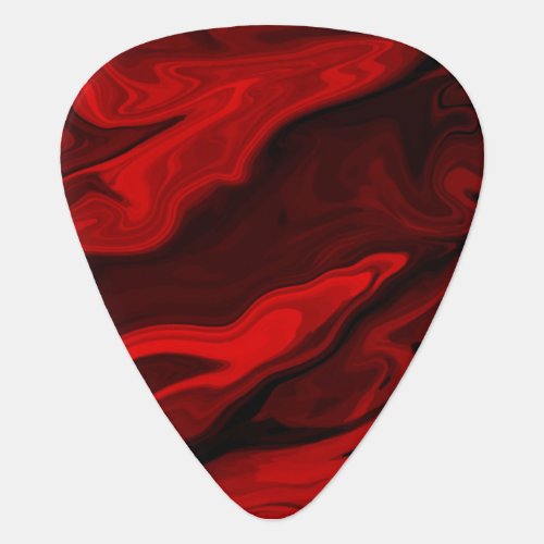 Marble Stone Red Groverallman Guitar Pick