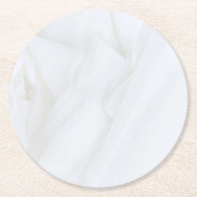 Marble Stone Round Round Paper Coaster (Front)