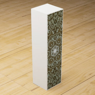 Marble Stone Texture Print Minimalist Aesthetic Wine Box