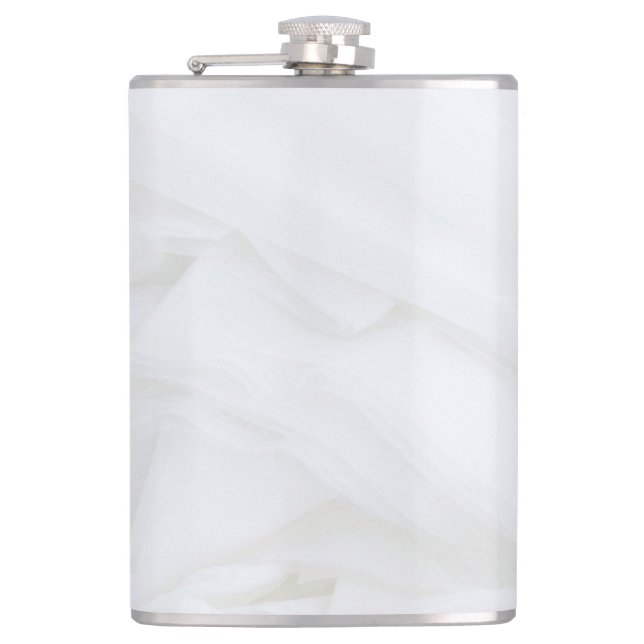 Marble Stone Vinyl Wrapped Flask, 8 oz. Flask (Front)